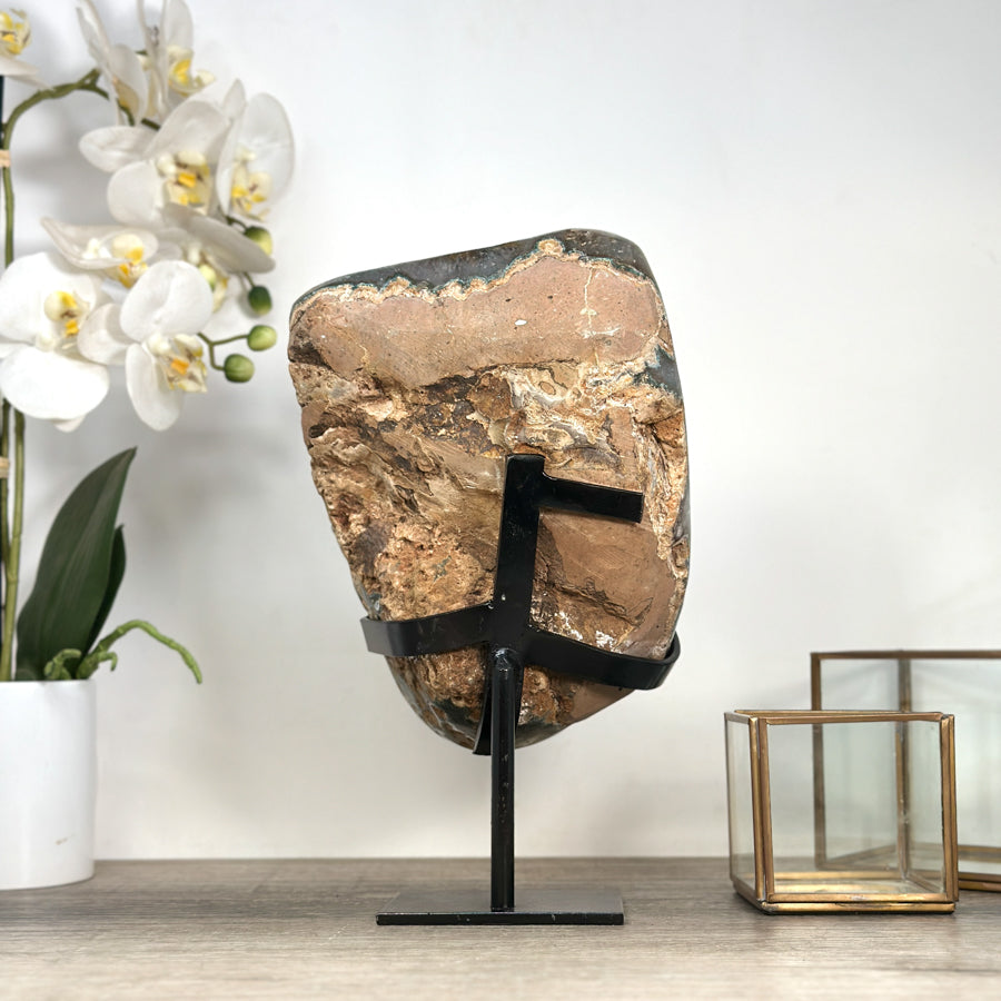 Large Natural Citrine Crystal Cluster – Golden Statement Piece for Home Décor - MWS2396