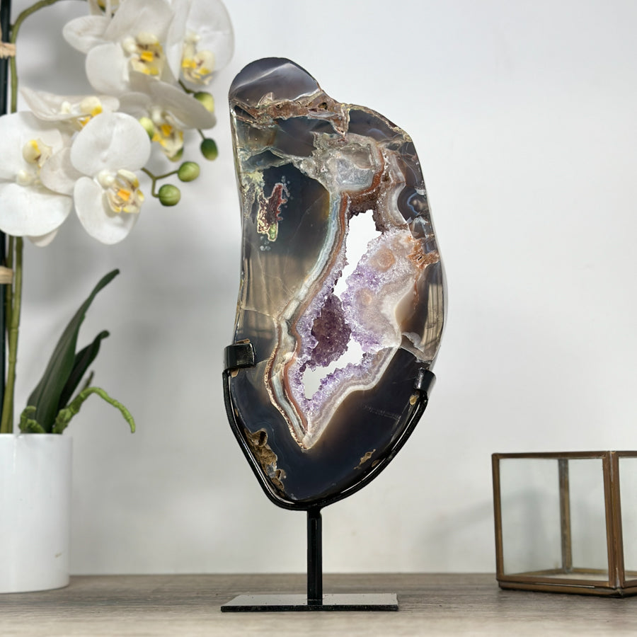 Rare Amethyst, Agate &amp; Jasper Stone Portal - MWS2115