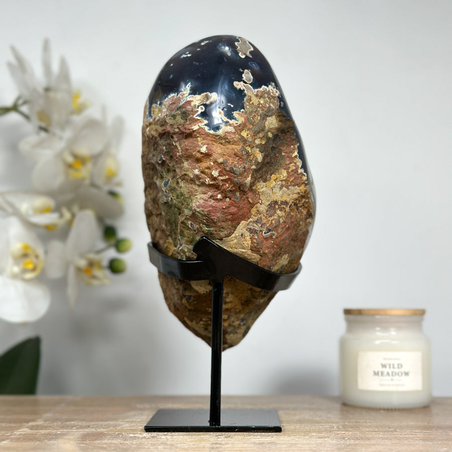 Unique Natural Caramel Tone Quartz Druzy Geode - MWS1522