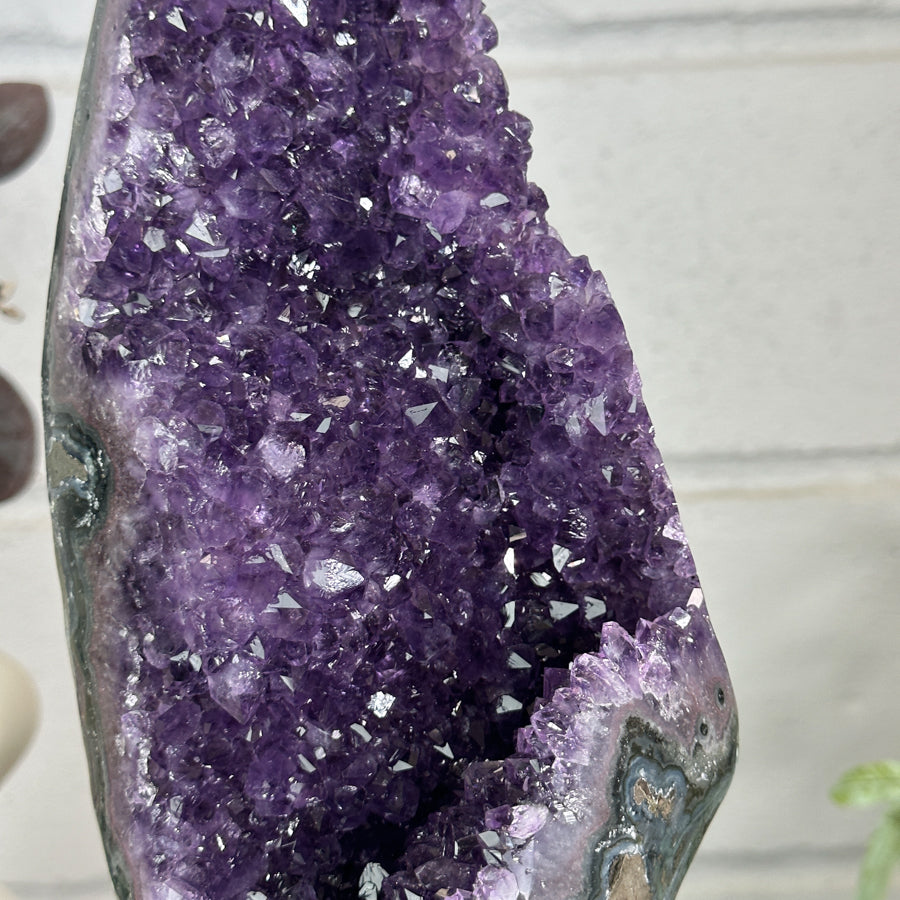 Beautiful Natural Amethyst Crystal Cluster on Stand - MWS3152