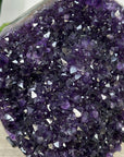 Amethyst Crystal Cluster on Stand – Vibrant Purple for Home Decor Display - MWS2609