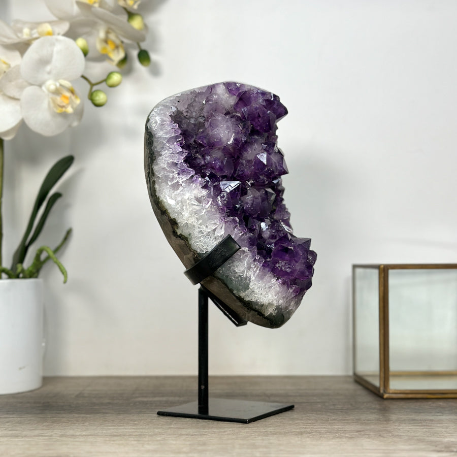 Beautiful Uruguayan Amethyst Crystal - Unique Home Decor Crystal - MWS2593