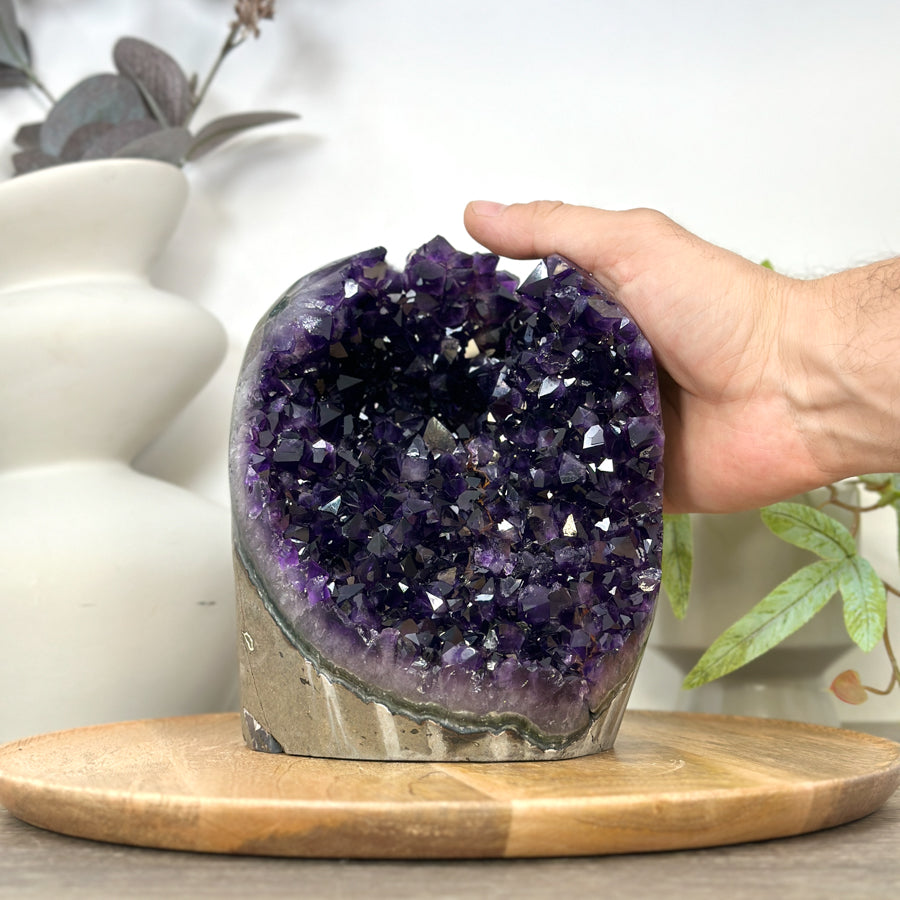 Large Deep Purple Amethyst Cathedral Geode - CBP1305