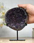 Druzy Amethyst & Agate Natural Geode, Super Shinny Crystals - MWS1569