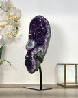 Amethyst Crystal Cluster on Stand – Home Decor Mineral Specimen Display - MWS2652
