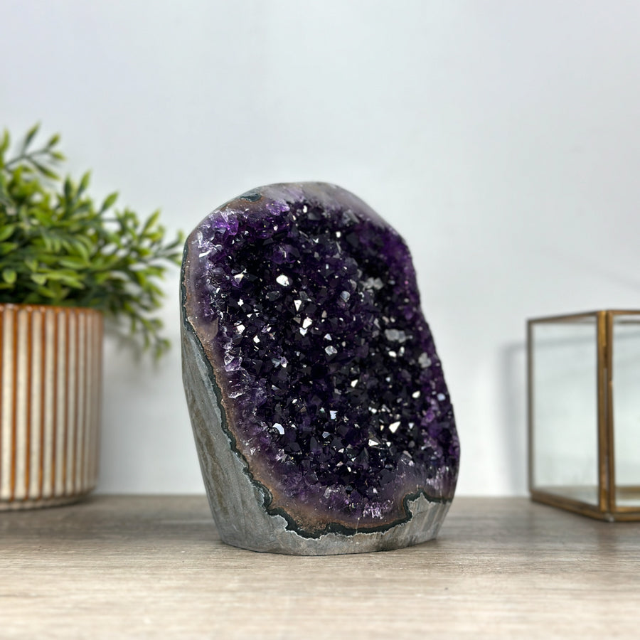Stunning Large Amethyst Cathedral - Deep Purple Crystals - CBP1181