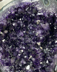 Natural Uruguayan Amethyst Geode with Green Jasper Shell - MWS3087