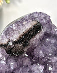 Natural Amethyst Cluster with Back Hematite & Calcite Crystal Formation - MWS2706