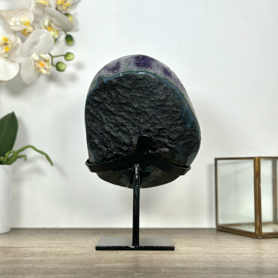 Premium Quality Uruguayan Amethyst Geode on Stand - MWS3031