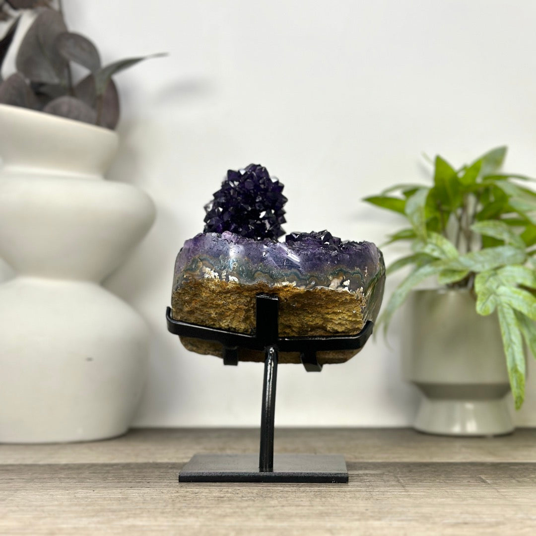 Natural Top Grade Amethyst Stalctite on Stand - MWS3372