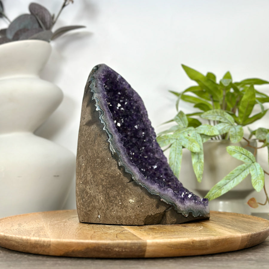 Uruguayan Amethyst cathedral Geode for Home Decor - CBP1306