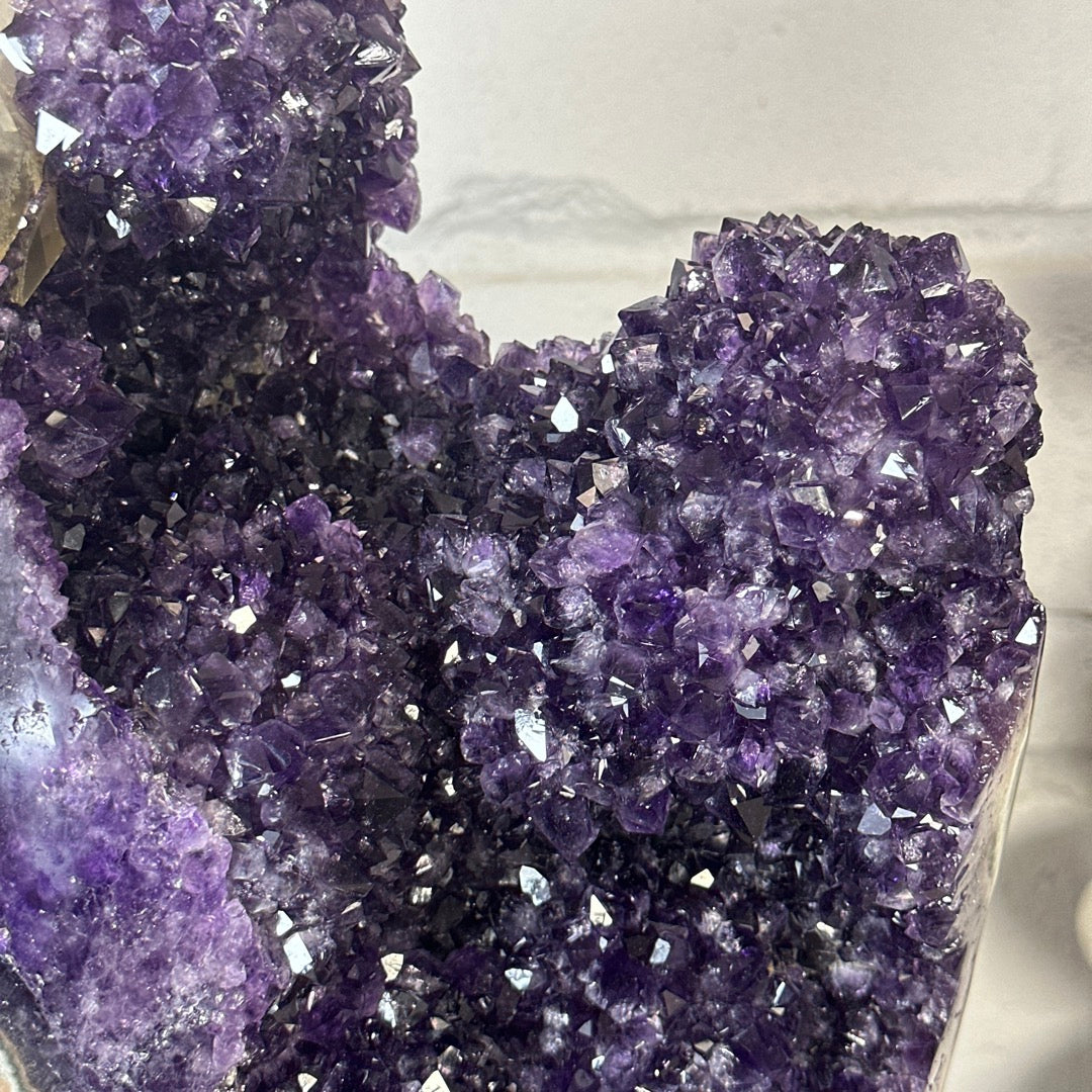 Huge 15 in Tall Amethyst &amp; Agate Statement piece from Uruguay - MWS3407