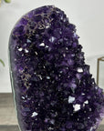 Deep Purple Amethyst Cluster on Metal Stand - MWS2781