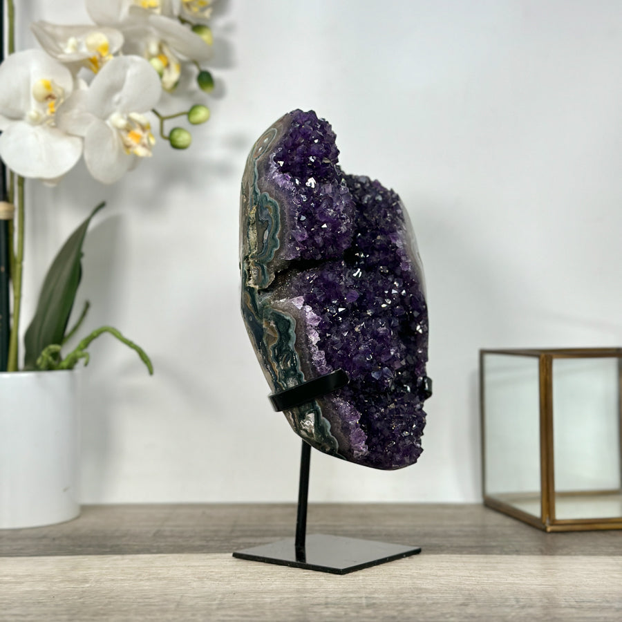 Uruguayan Amethyst Crystal Cluster for Home Decor - MWS2695