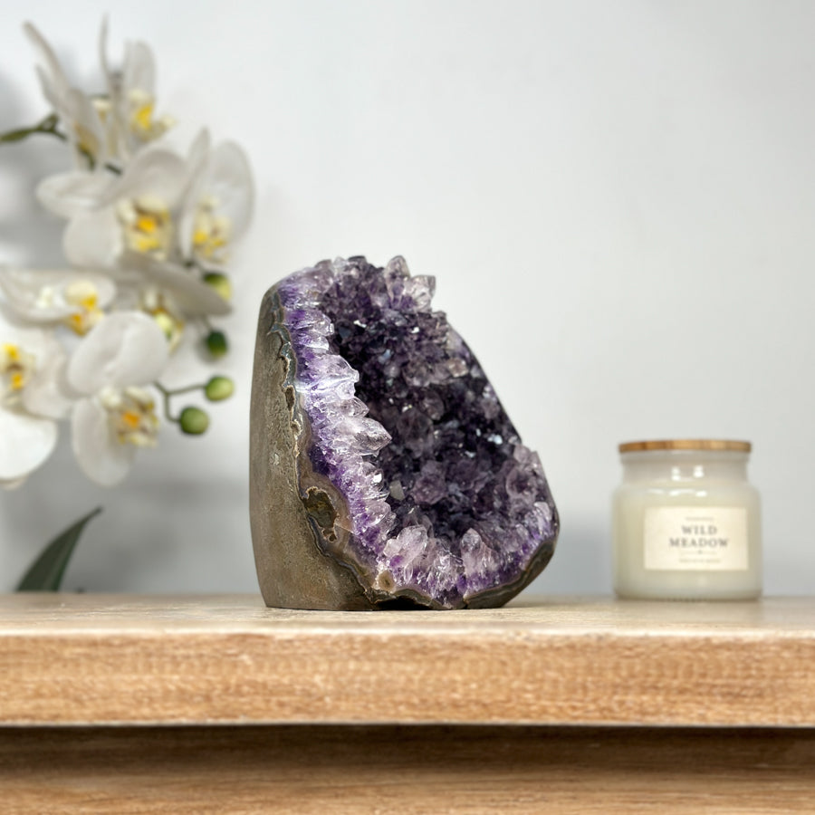 Stunning Natural Amethyst Crystal Geode - CBP1119