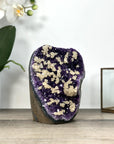 A Grade Uruguayan Amethyst Stone with Calcite inclusions - CBP1285