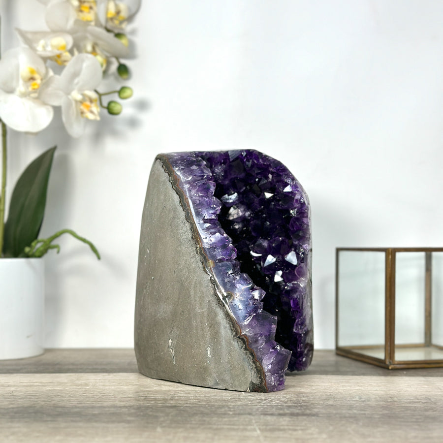 Amethyst Geode Crystal Cluster for Home or Office Display - CBP1237