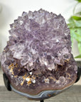 Natural Amethyst Stalactite Flower Formation on Stand - MWS3285