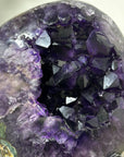 Deep Purple Amethyst Geode with Large Crystals - MWS2432