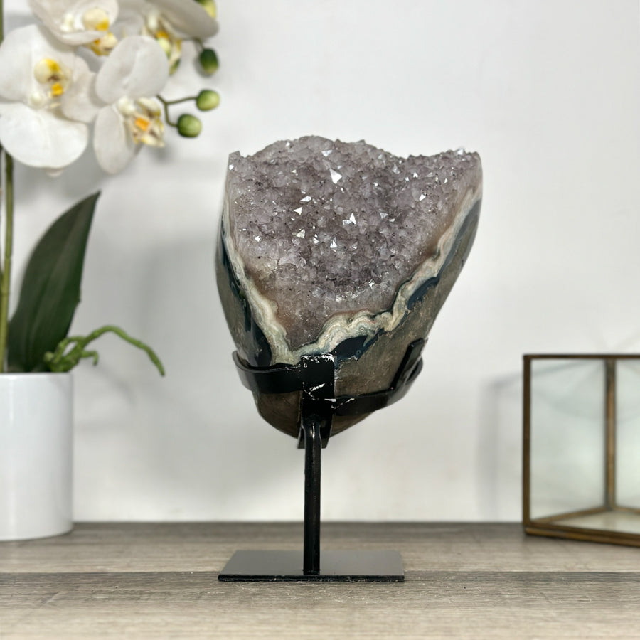 Natural Quartz &amp; Agate Crystal Formation - MWS2831