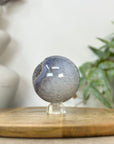 Banded Agate & Druzy Sphere Geode - SPH0225