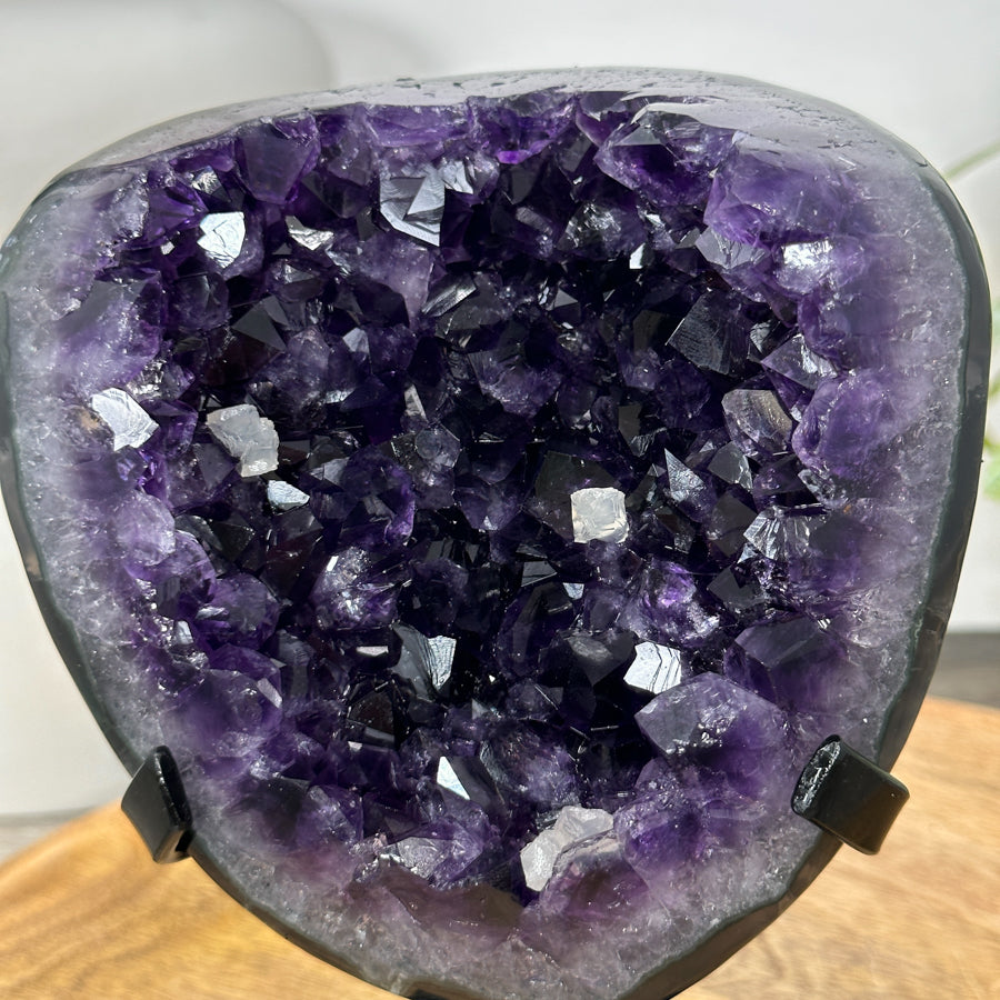 Uruguayan Amethyst Geode on Metal Stand - MWS3047