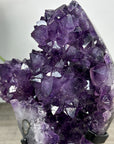 Deep Purple Amethyst Cluster on Metal Stand - MWS2772