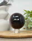 Amethyst & Agate Sphere Geode with Large Crystal Formation - SPH0189