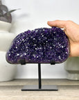 Top Grade Amethyst Crystal Specimen on Metal Stand - MWS3380