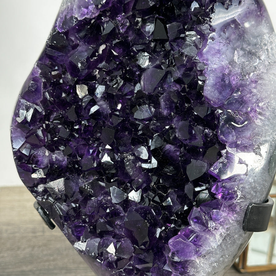 Top Grade Natural Amethyst Crystal Cluster – Deep Purple Statement Piece from Uruguay - MWS2398