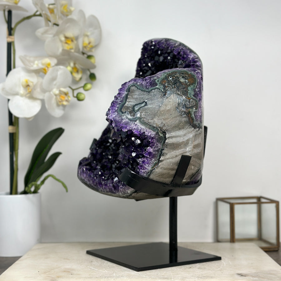 XL Natural Amethyst Geode, Premium Uruguayan Amethyst - MWS1855