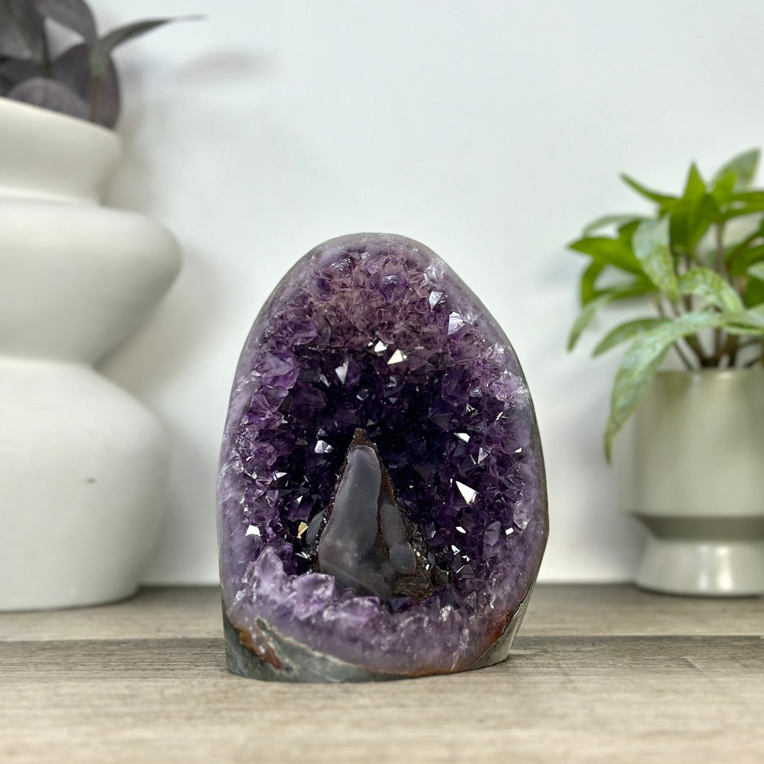 Amethyst &amp; Agate Stone Arte Piece for Decor - CBP1390