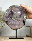 Beautiful Quartz Cluster with Polished Jasper Matrix - MWS1991
