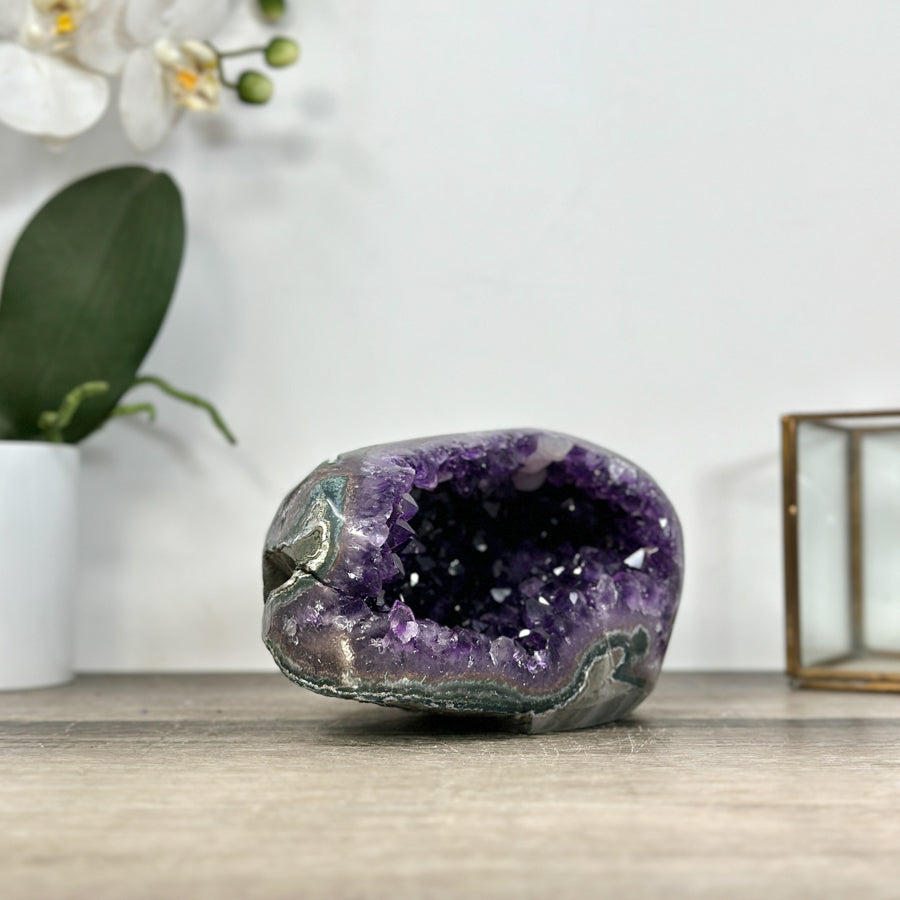 Polished Uruguayan Amethyst Stone Geode - STGE0025