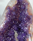 Natural Uruguayan Amethyst Crystal Cluster with XXL Deep Purple Crystals - CBP1404