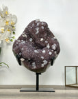 Huge Natural Lavander Amethyst Cluster with Calcite Formations - MWS2749