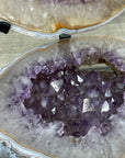 Natural amethyst Jewelry Box on Metal Stand - MWS2978