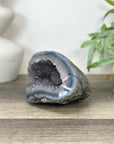 Blue Agate & Amethyst Natural Geode - STGE0036