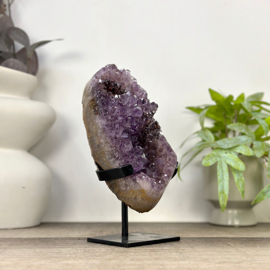 Uruguayan Amethyst Cluster with pseudocalcite Inclusion - MWS3353