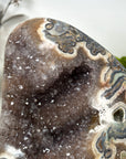 Natural Agate & Jasper Geode with Quartz Interior - MWS3166