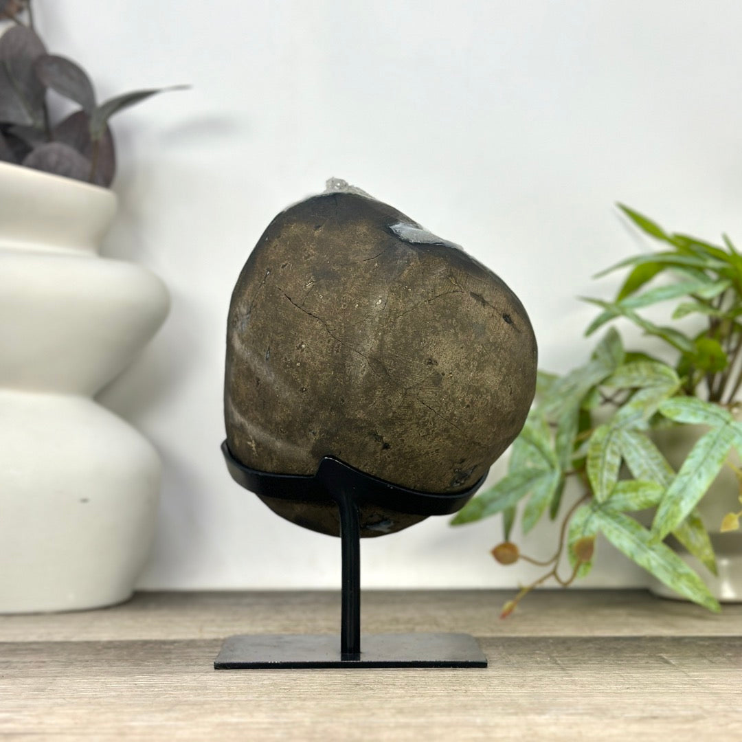 Uruguayan Grey Quartz with Micro Stalactites Formations - MWS3295