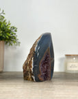 Blue Agate & Amethyst Stone Flame - FST0157