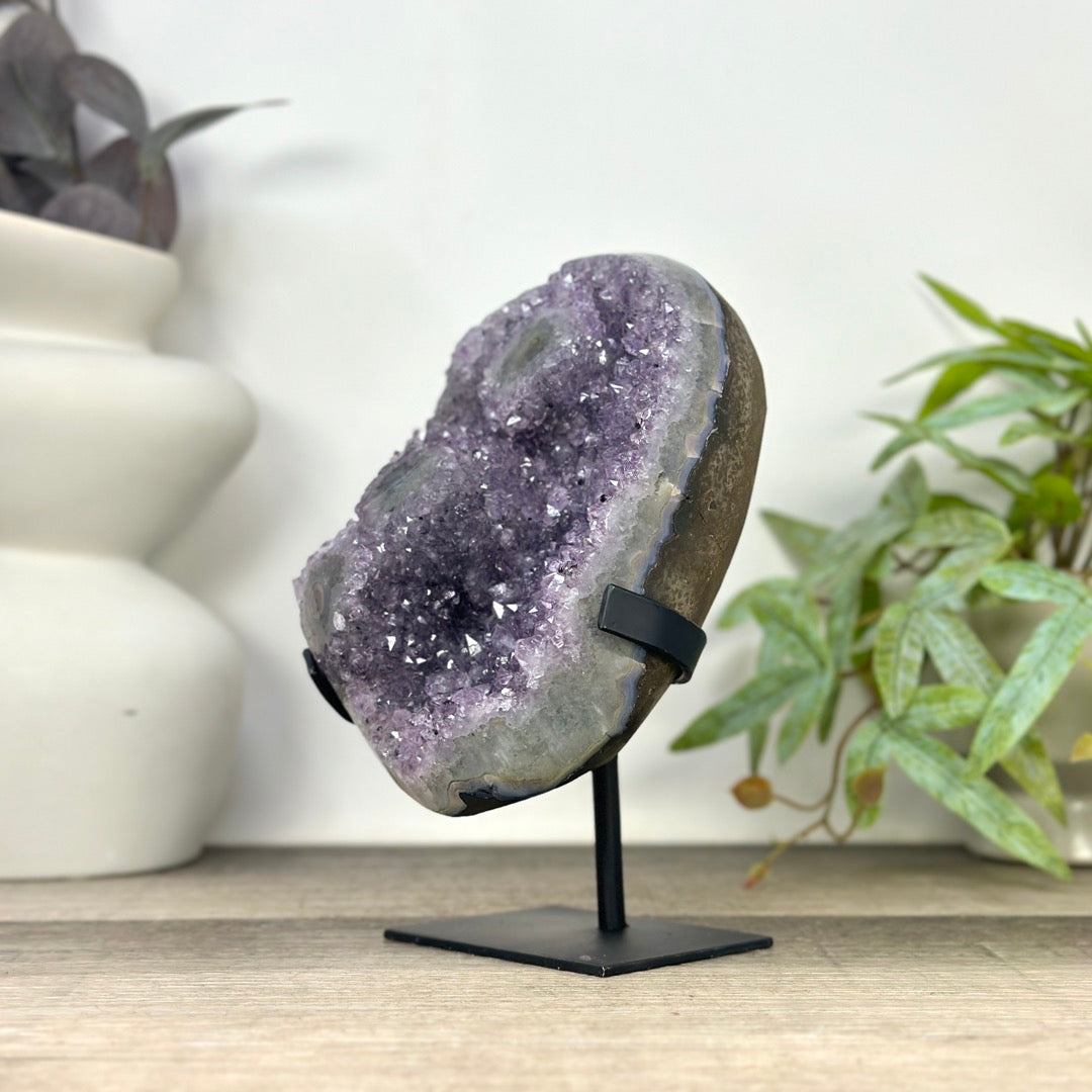 Natural Amethyst Crystal with Stalactite Eyes Formations - MWS3294