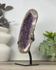 Large Natural Amethyst Crystal on Stand from Uruguay - MWS3324