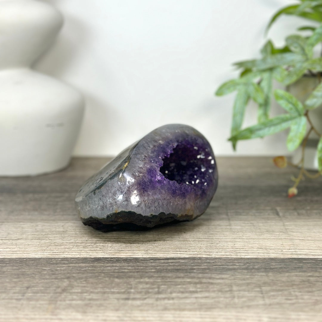 Polished Amethyst Geode from Uruguay - STGE0032