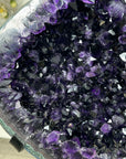 Large Deep Purple Amethyst Geode on Metal Stand - MWS2966