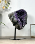 Deep Purple Natural Amethyst Geode Statement Piece - MWS2551