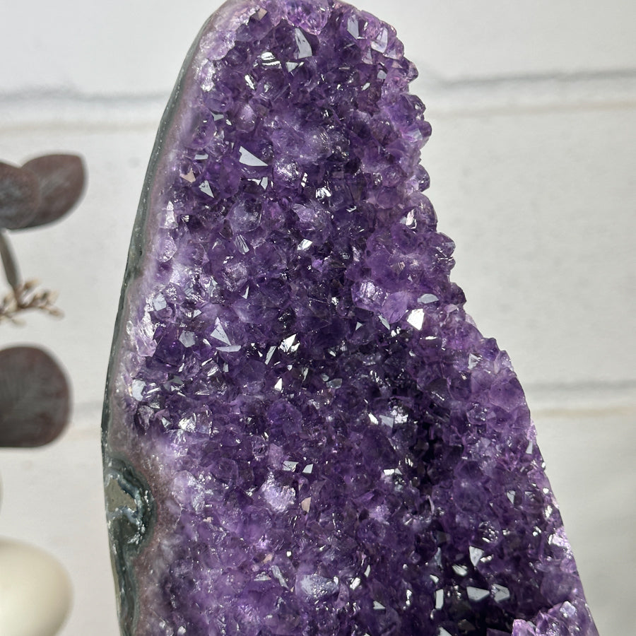 Beautiful Natural Amethyst Crystal Cluster on Stand - MWS3152
