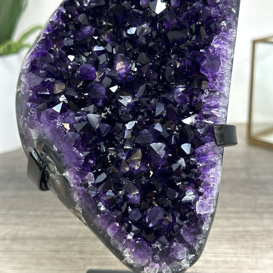 Natural Deep Purple Amethyst Geode From Uruguay – Premium Crystal Display Piece for Home Decor - MWS2513