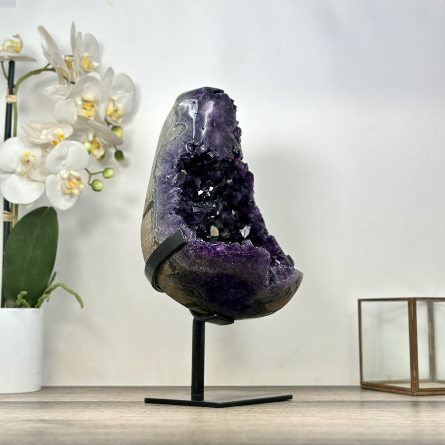 Top Quality Large Amethyst Geode on Stand - MWS2989